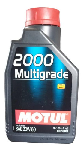 Aceite Motul 2000 20w-50 Mineral 