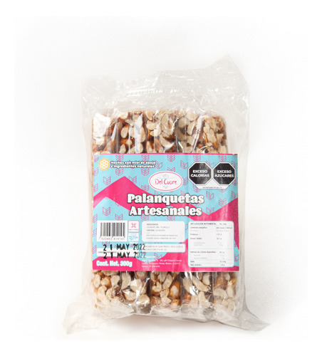 Barra De Cacahuate Palanqueta Con Miel De Abeja Del Cuore