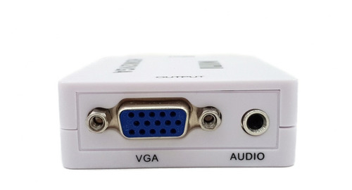 Imagen 3 de 7 de Convertidor Adaptador De Hdmi A Vga Tv Monitor Audio Aux