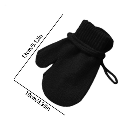 Manoplas Para Niños Pequeños Con Cordón Guantes De Esquí Par