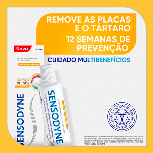 Kit 3 Un Sensodyne Proteção Clareadora + Ação Clareadora 90g