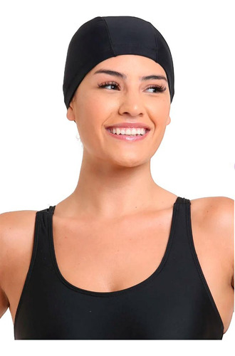 Gorro De Natación De Lycra Color Negro
