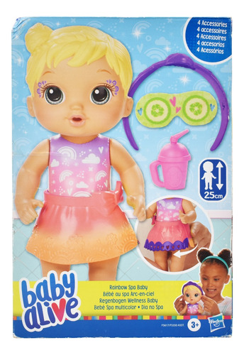 Baby Alive Bebe Spa Multicolor 4 Accesorios 25 Cm Hasbro Cd