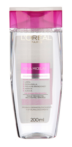 Agua Micelar L'oreal Dermo Expertise 200ml