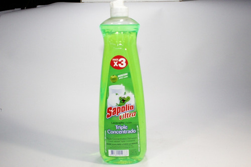 Imagen 2 de 2 de Lavaloza Sapolio Ultra Concentrado Diferentes Aromas 750cc
