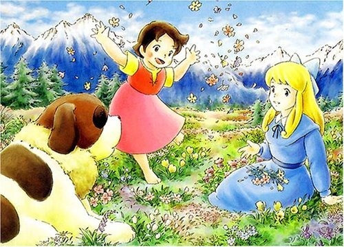 Chica De Los Alpes Heidi Spring Is Here Jigsaw Puzzle 500 Pi