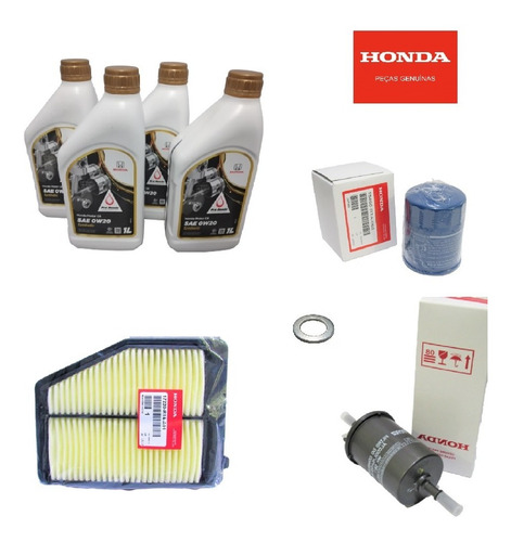 Kit Revisão 20 Mil Km Honda Civic 2012 A 2016 Original