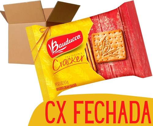 Bolacha Biscoito Cream Cracker Bauducco Sache Individual 370