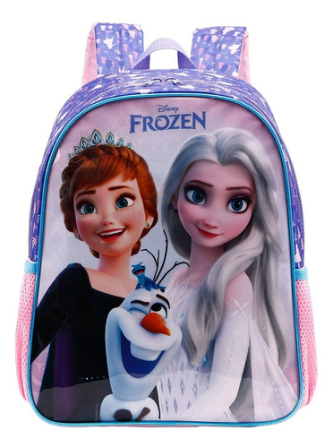 Mochila Escolar Infantil Xeryus Disney Frozen Roxa - 1146