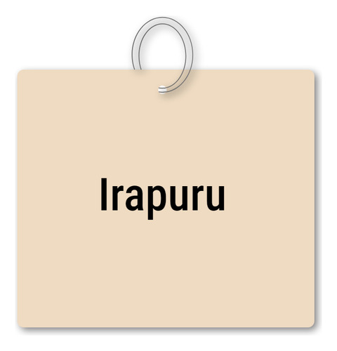 Chaveiro Irapuru Mdf Souvenir Mochila Bolsa Mala Tag