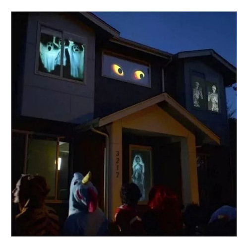 Proyector De Luz Holográfica De Navidad De Halloween