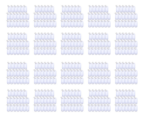 Llavero De Plástico Portátil Blanco, Etiquetas De Identifica