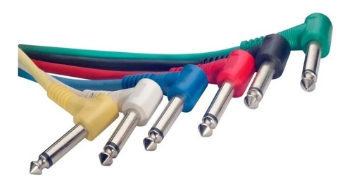 Cable Interpedal Ficha Angular Plug A Plug 60cm X Unidad