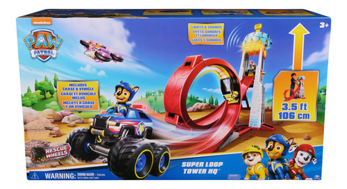 Torre De Rescate Paw Patrol Luces,sonidos Y Chase Incluido