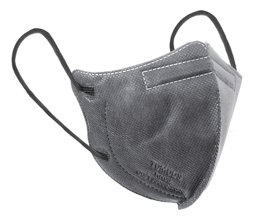 50 Cubrebocas Kn95 Infantil Tomods Certificado Color Gris Oscuro Diseño De La Tela Liso
