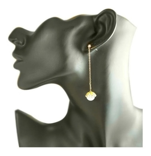 Aretes Cristal Swarovski Tipo Esfera Mágica Oro 18k Regalos