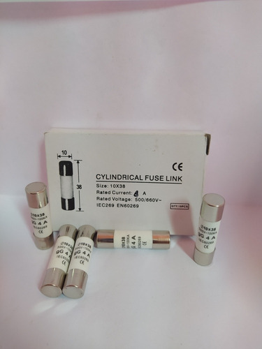 Fusible Cilíndrico De 4amp Medidas 10x38mm Hirp