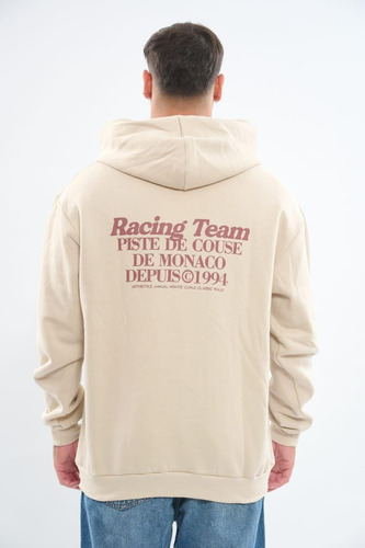 Canguro Over Estampado Racing Baron Blonde Hombre