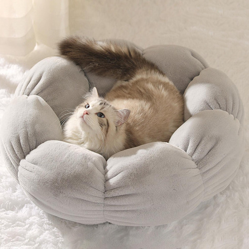 Cama Para Gatos, Ninho Quente, Casinha Para Cães, Cinza L