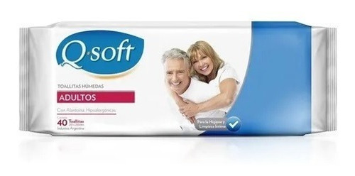 Q-soft Toallitas Húmedas Para Adultos X 40 Unidades