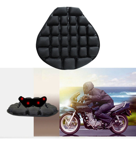 Cojín De Asiento Fresco Inflable Para Motocicleta De Aire