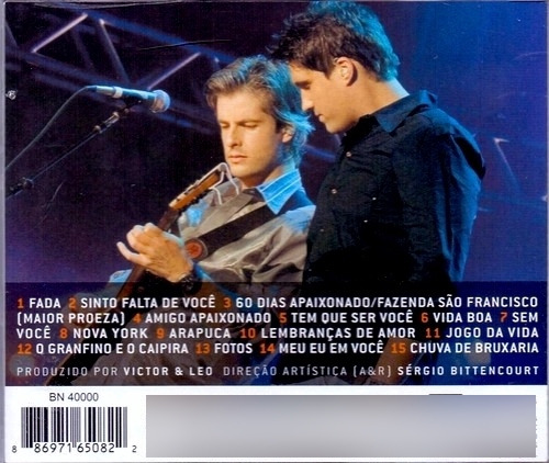 Cd Victor Leo Vivo Uberlândia 2007 Sony Sem Capas (Usado)
