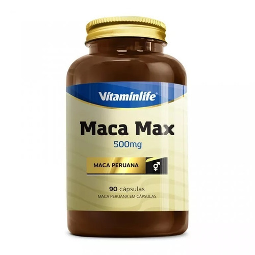 Maca Peruana 500mg - Maca Max 90caps - Vitaminlife Original