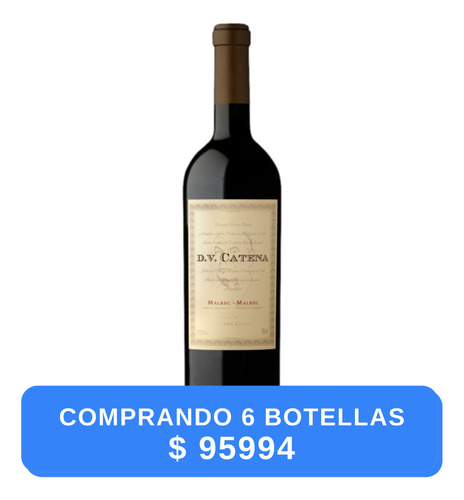 Vino Dv Catena Zapata Malbec Malbec (full). Quirino Bebidas