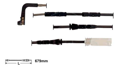 Sensor Balatas Delanteras Bmw 128i 135i 335i E90 679mm Cable