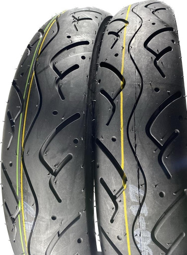 Imagen 3 de 5 de Juego Cubierta Moto 110/80-17 + 90/90-17 Tl Bajaj Rouser 135