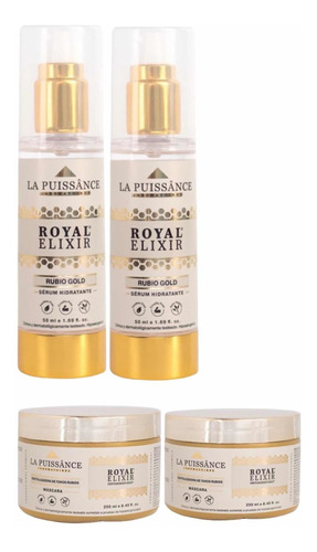 La Puissance Royal Elixir Rubio Extremo 2 Mascara + 2 Serum 