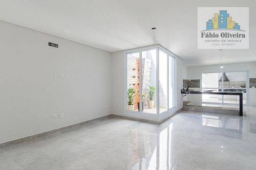 Imagem 13 de 30 de Cobertura Com 2 Dormitórios À Venda, 62 M² Por R$ 530.000,00 - Paraíso - Santo André/sp - Co0174