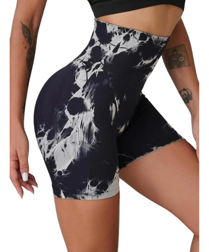 Calza Leggings Deportivo Push Up Corto Negro Sukha