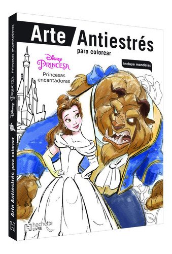 Disney Princesas Libro Colorear Arte Antiestres Mandalas