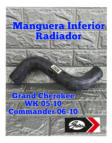 Manguera Inferior Radiador Jeep Commander 2006 07 08 09 2010