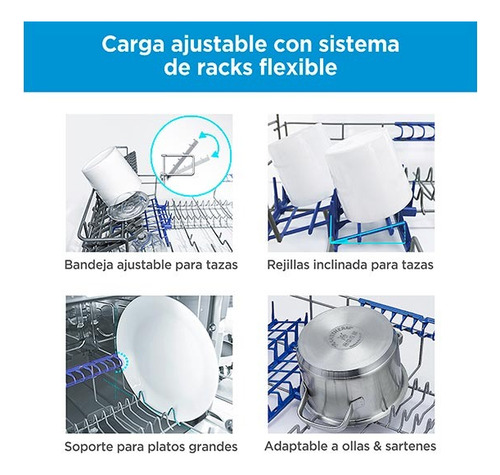 Lavavajillas Midea 6 Cubiertos Freestanding Mdwtf0602ms