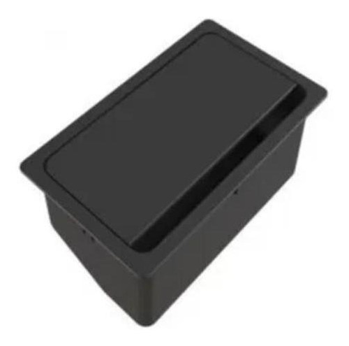 Caixa Embutir Para Mesa Móveis Sem Tomada 13501 Vazia Preta Cor Preto