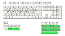 Comprar 11 Teclado Mecánico Pbt Japonés Avocado Keycaps Xda Profile