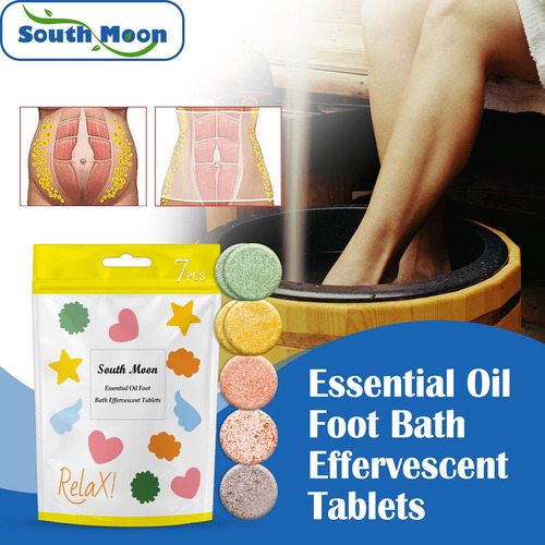 3 X Pastillas Efervescentes For Baño Pies Aceite Esencia
