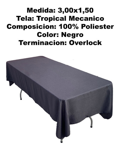Imagen 3 de 6 de Mantel Rectangular De 3 X 1.50 Mts. Ideal Para Eventos.