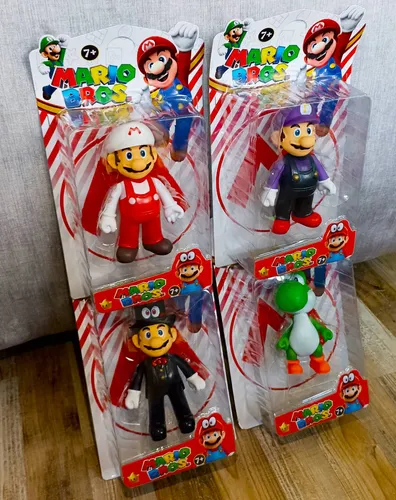 Figuras Mario Bros 4 Personajes Peach Bowser Yoshi Donkey