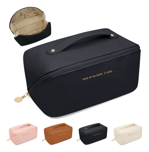 Cosmetiquera Neceser Estuches De Maquillaje Bolsa Viaje Color Negro