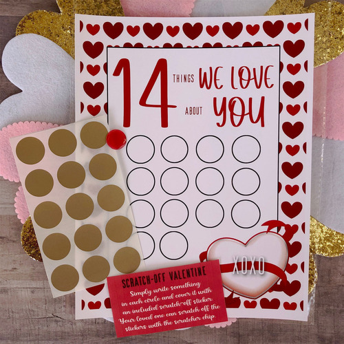 H Stationery 14 Coisas Que Eu Amo Em VocĂȘ Para O Dia Dos Nam