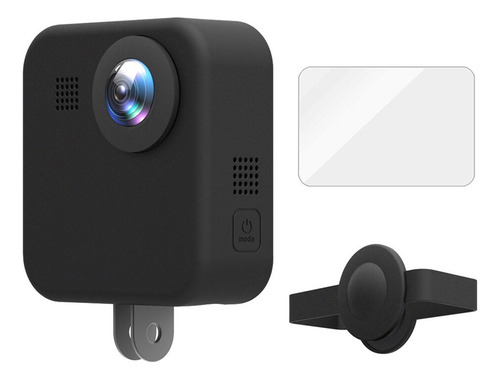 Kit Para Gopro Max 360 Funda + Tapa De Lente + Mica