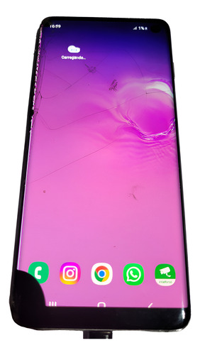Samsung Galaxy S10 128 Gb Azul-prisma Tela Quebrada - Usado Azul-aço (Usado)