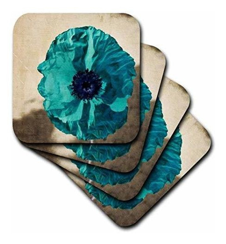 3drose Cst 37943 1 Teal Poppy-flowers-art-nature-soft Coaste