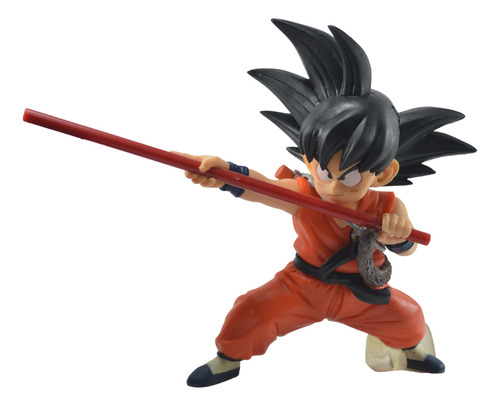 Figura Muñeco Gashapon Dragon Ball Z Goku Niño Con Báculo