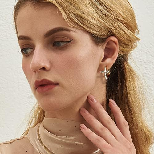 Bellna Pendientes De Aro Pequeños De Plata De Ley S925, Chap