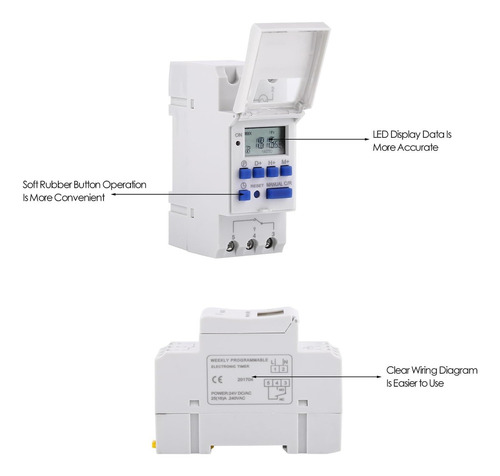 Novo Display Lcd Com Interruptor De Tempo De Relé Programáve