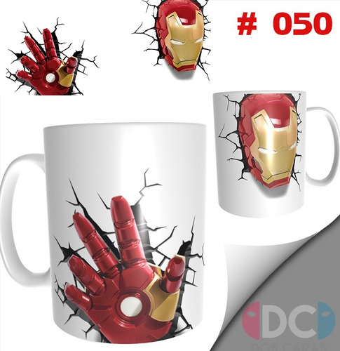 Imagen 1 de 3 de Taza De Comics Coleccionable Iron Man #050